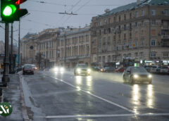 Майдан Конституції, Харків, дощ, зима