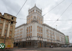 Будівля Харківської міської ради, пошкоджена внаслідок вибуху російської ракети. Майдан Конституції, 7, Харків